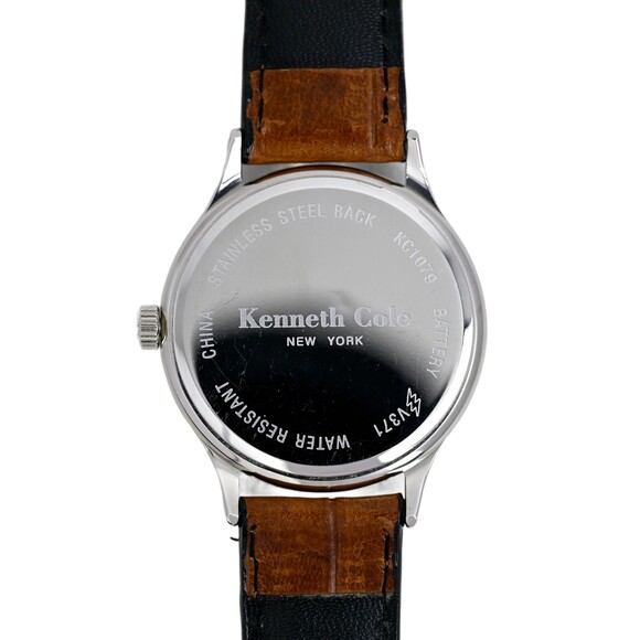 Vintage Kenneth Cole All Stainless Steel Blue Sunburst Dial Silver Accents Kenneth Cole Bracelet Watch for Sale up to 90% Off: Poshmark main image 2